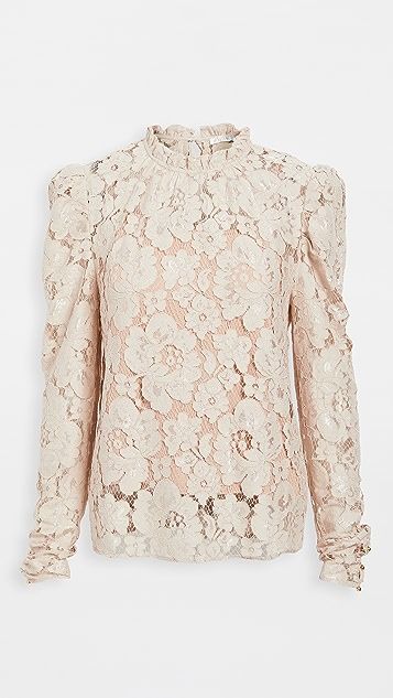 Emma Puff Sleeve Lace Top | Shopbop