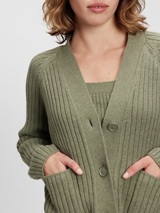 Chunky Rib Pocket Cardigan | Gap (US)