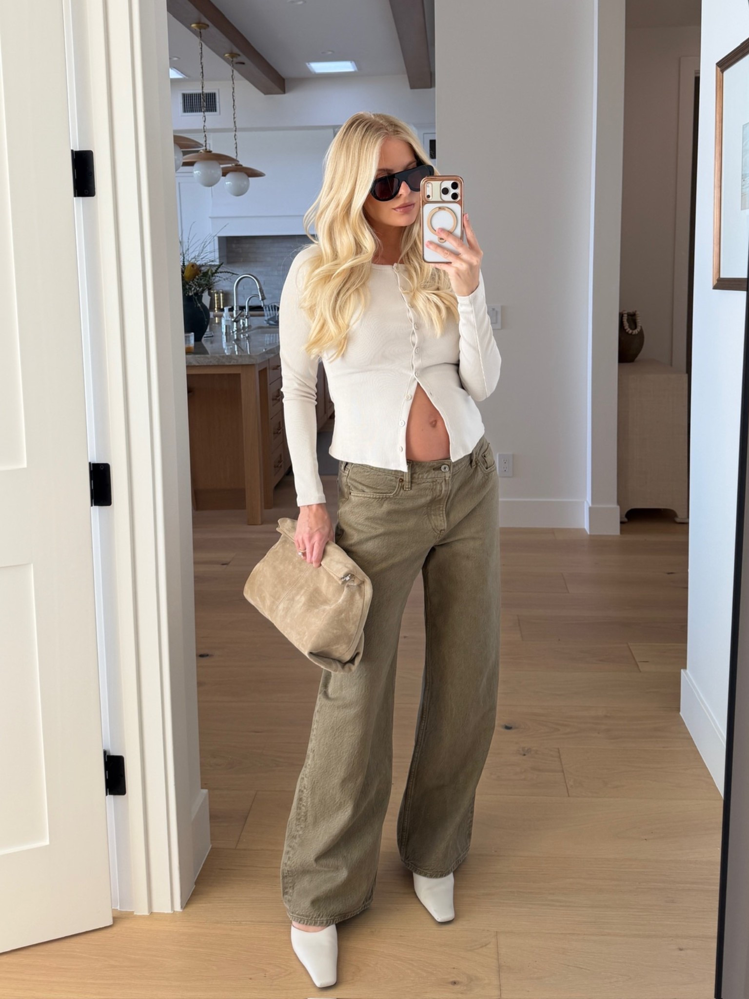 Code AFKATHLEEN for 20% off $125+! Wearing a small in top (warm beige), 29 reg in jeans- sized up 3 for pregnancy  (light brown), shoes run tts! #kathleenpost

Casual chic look, lunch date outfit, spring transition look, bump friendly, maternity look

#LTKmomlife #LTKBump #LTKdayinmylife #LTKSeasonal #LTKootd

#LTKSaleAlert