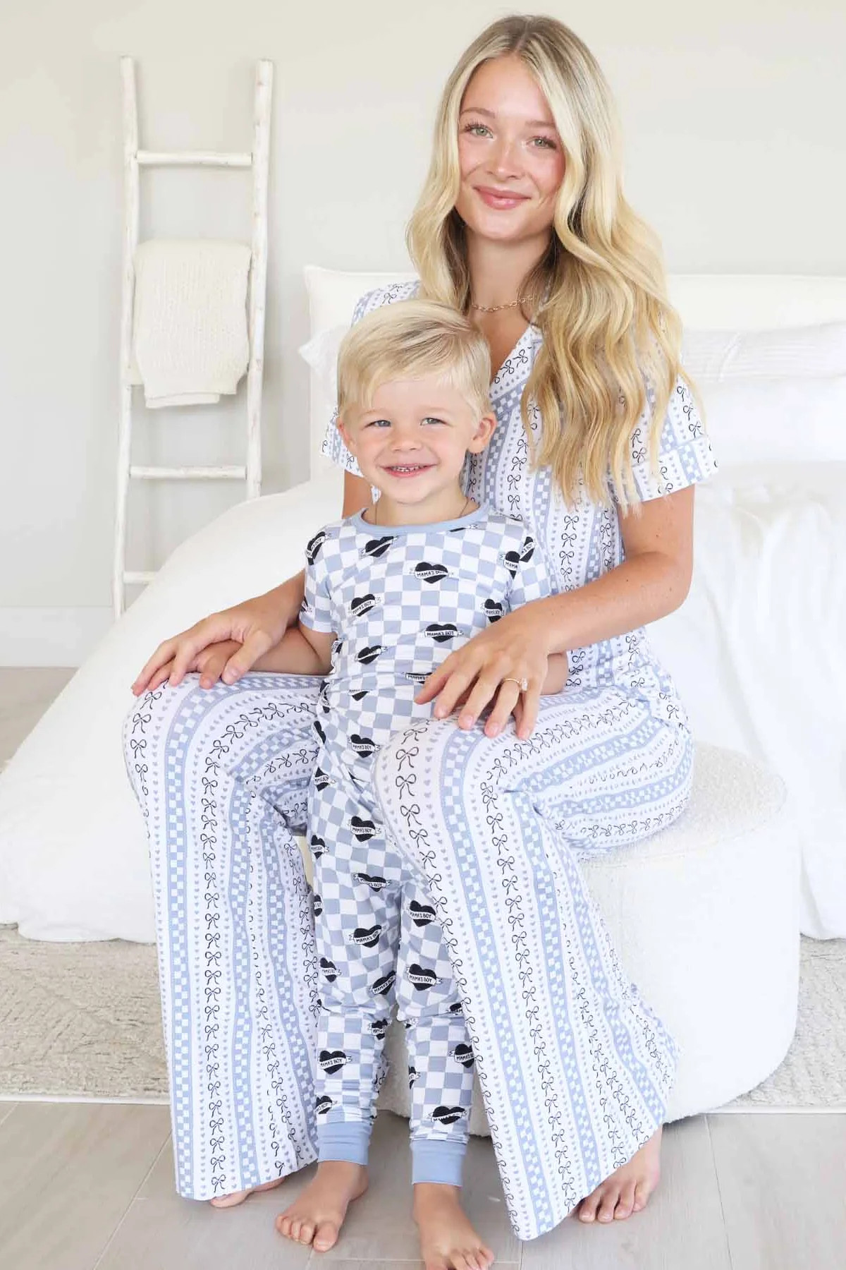 Women's Two Piece Flare Lounge Set | Bow Mama | Caden Lane