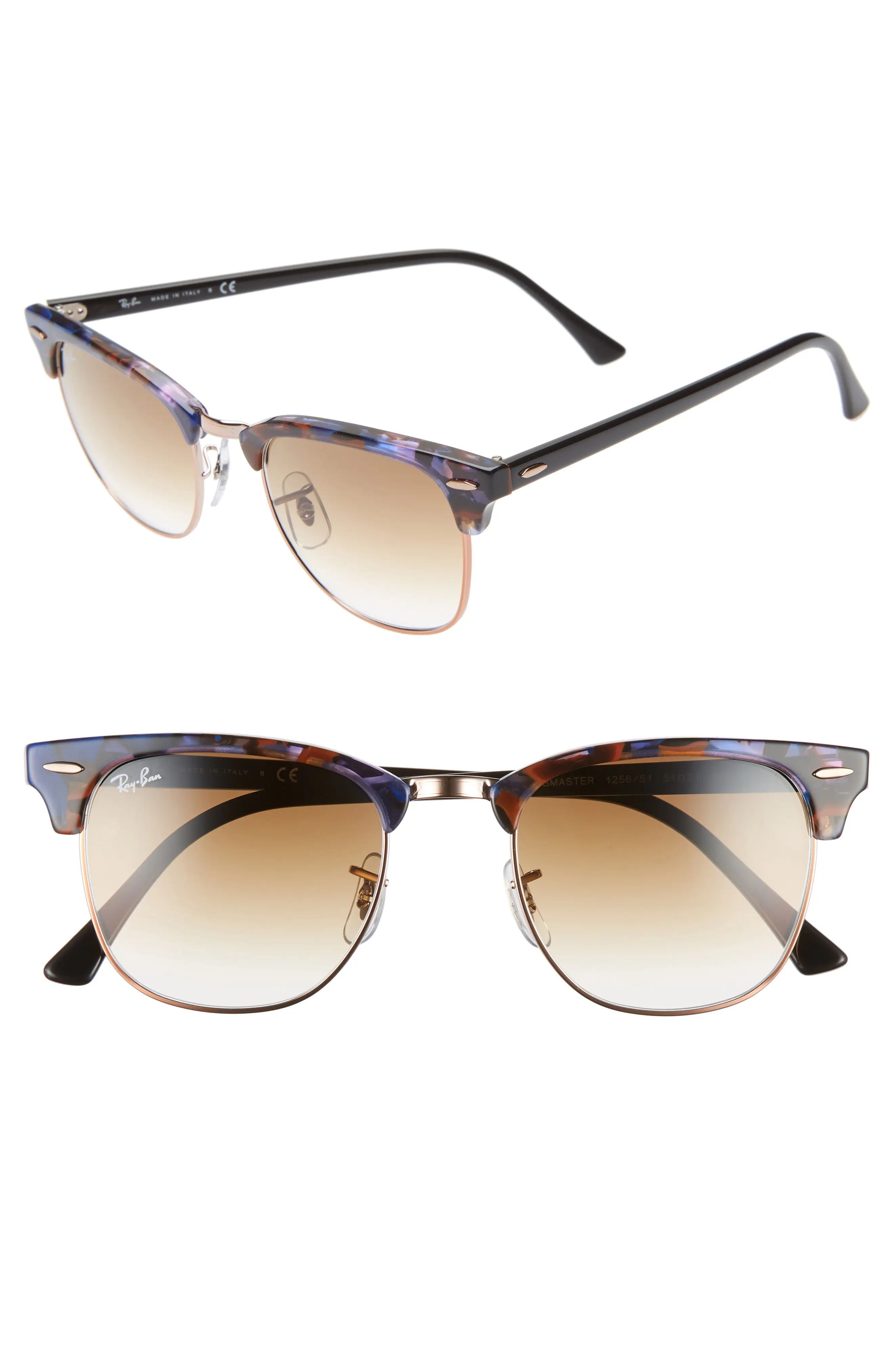 Clubmaster 51mm Gradient Sunglasses | Nordstrom