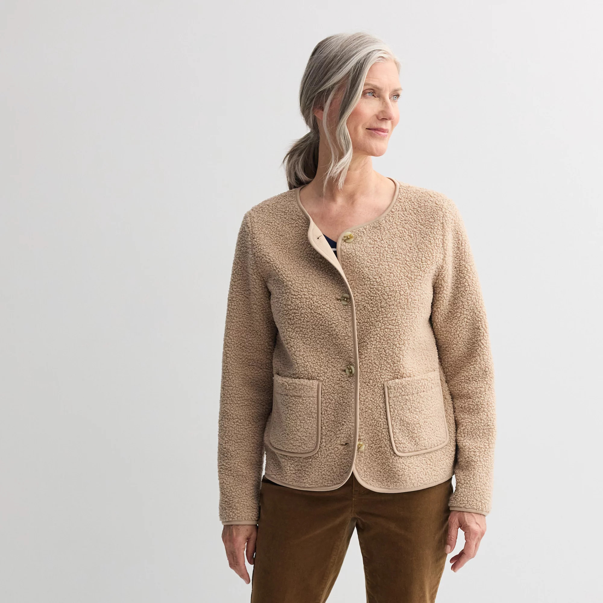 Women's Croft & Barrow® Cozy Lady Jacket | Kohl's