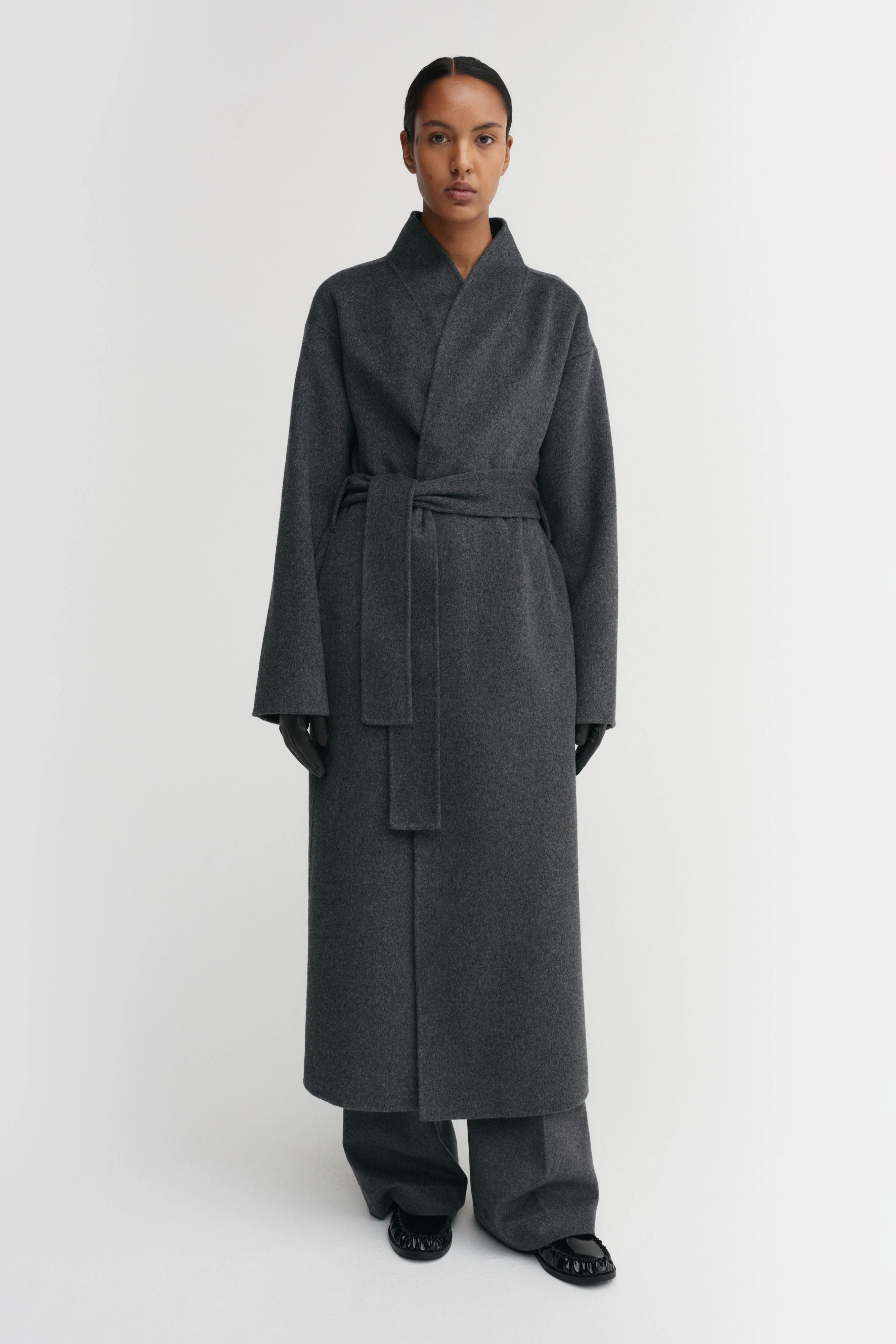 Mara Doublé Coat, dark grey | Almada Label