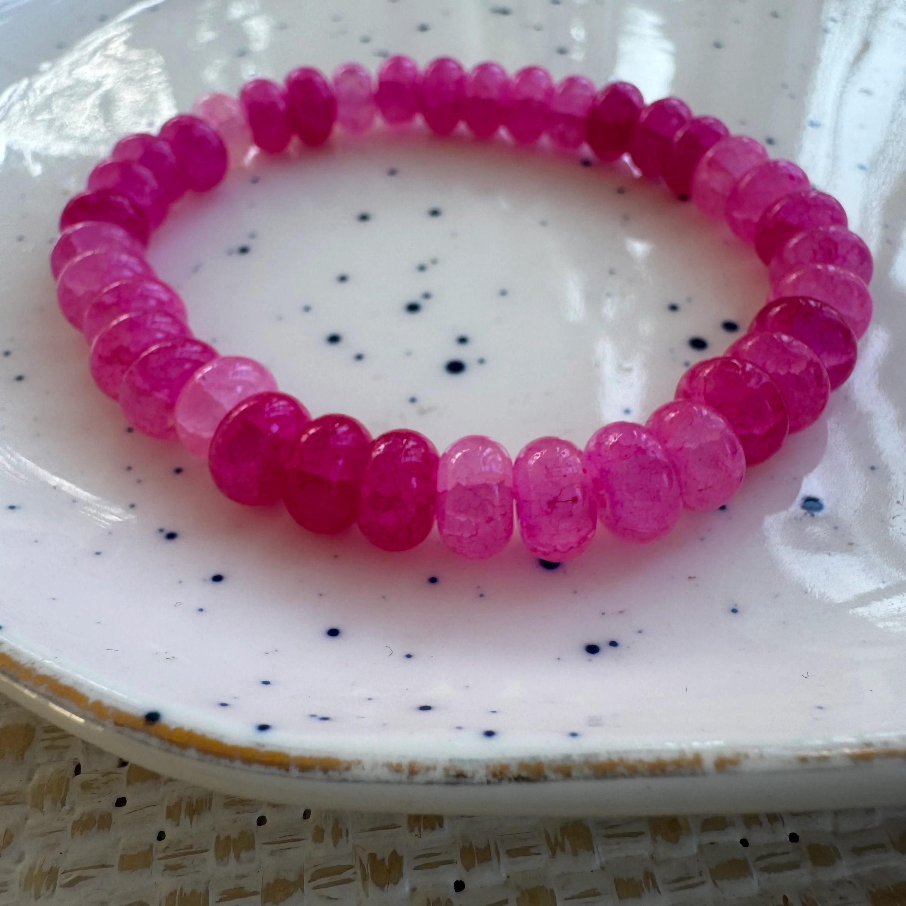 Hot Pink Gemstone Bracelet | Erin McDermott Jewelry