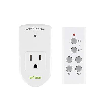 BN-LINK Wireless Remote Control Electrical Outlet Switch for Lights, Fans, Christmas Lights, Smal... | Amazon (US)