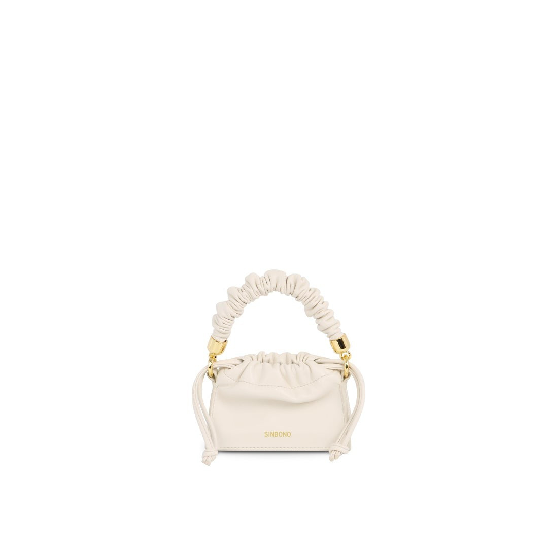 Mini Drawstring HandBag - Ivory | SINBONO INC.