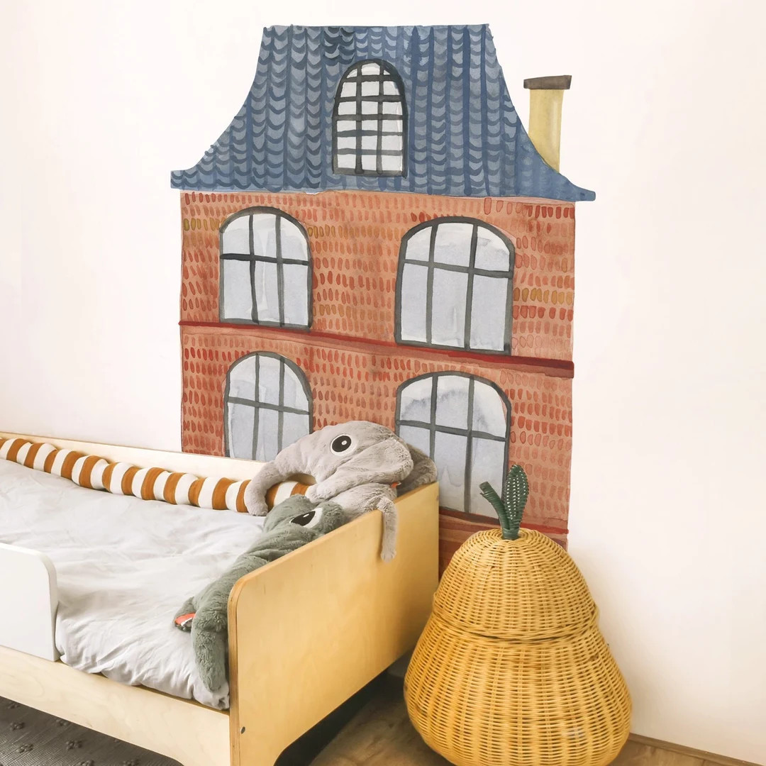 Hazelnut House - Fabric Wall Decal - Rooftop - Mej Mej | Etsy (US)