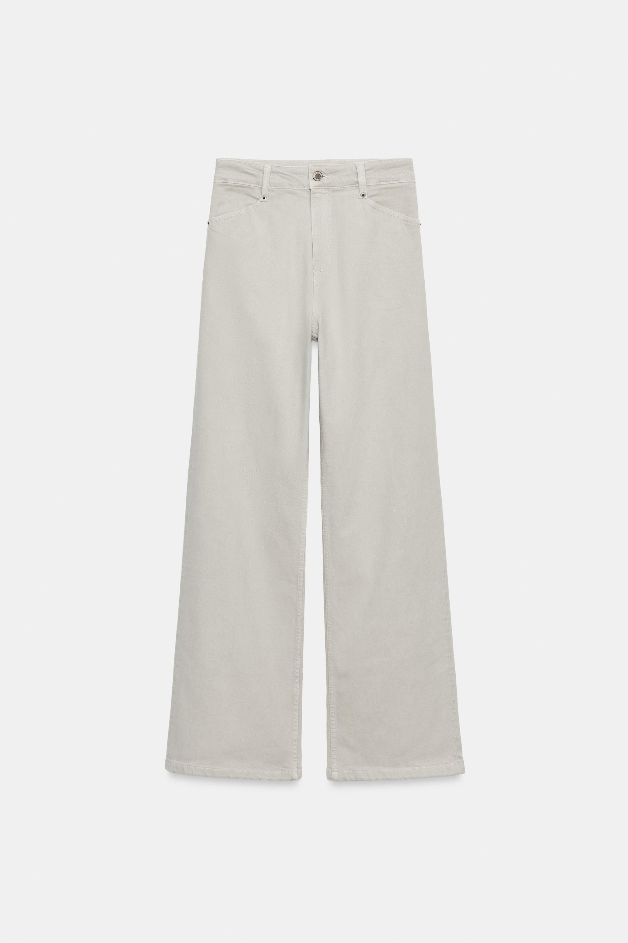 ZW COLLECTION HIGH-WAIST WIDE LEG JEANS | Zara US