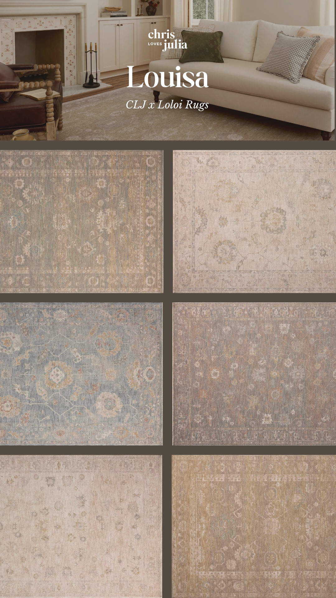 Introducing the CLJ x Loloi Louisa Collection 🤎

#LTKStyleTip #LTKHome #LTKSaleAlert