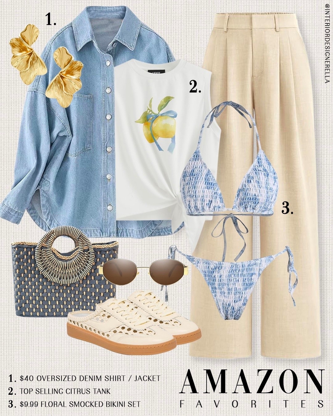 $9.99 floral smocked bikini set + $40 oversized denim shirt jacket!✨ Click on the “Shop Amazon ootd” collections on my LTK to shop!🤗 Have an amazing day!! Xo!!

#LTKootd #LTKWorkwear #LTKBeauty