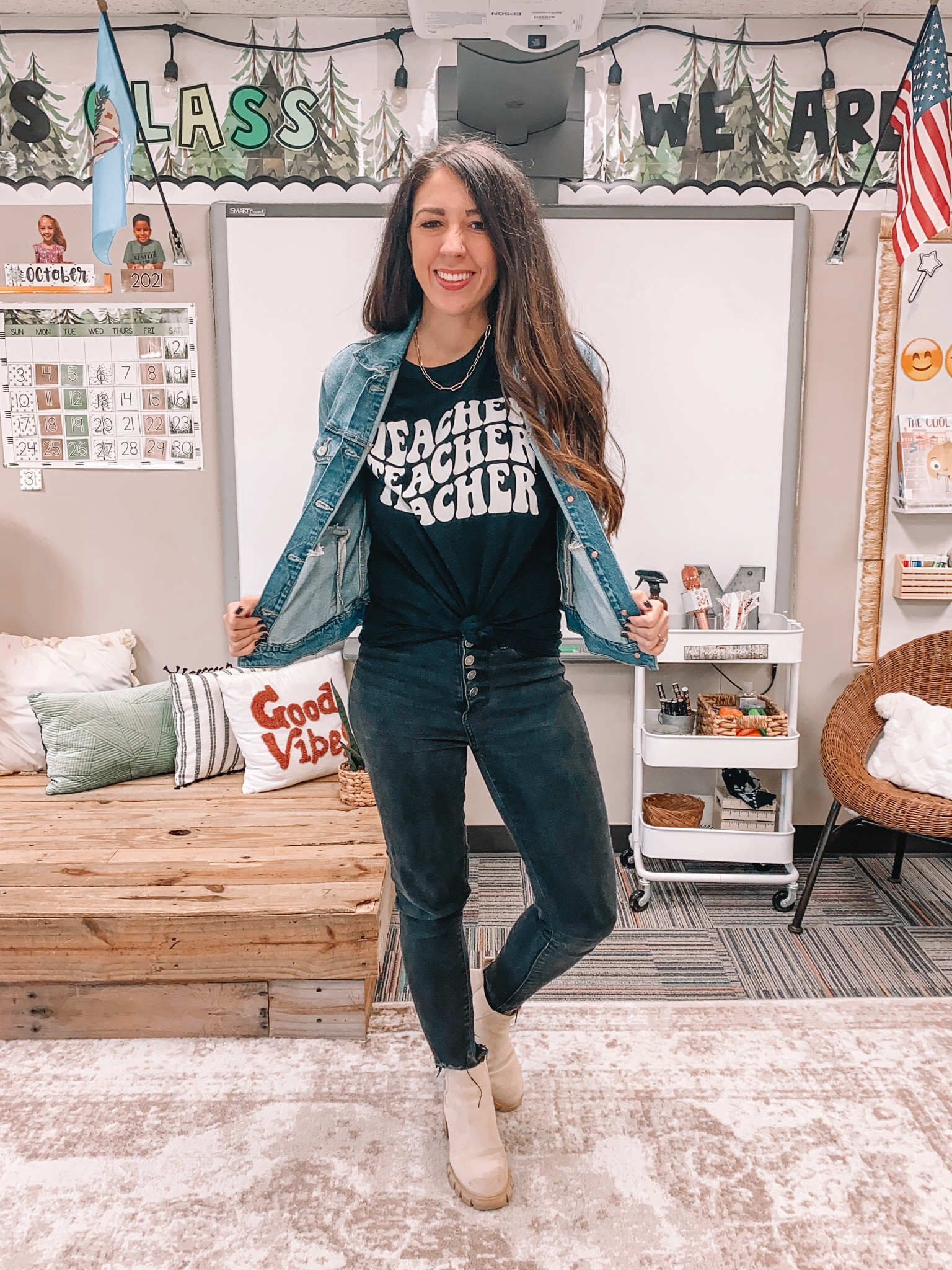 Teacher Tees I love! 💕🫶🏼 The black retro tee is available on the Boise Babes site! #teacheroutfit 

#LTKFind #LTKworkwear #LTKunder50