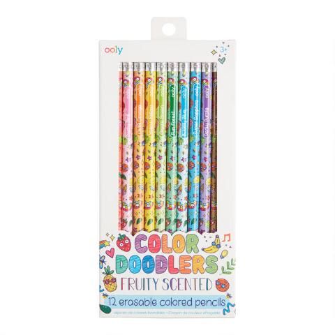 Ooly Color Doodlers Scented Erasable Colored Pencils 12 Pack | World Market