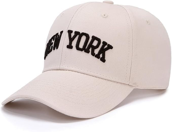Classic Baseball Cap New York Embroidery 100% Cotton Adjustable Dad Hat Men and Women 2 | Amazon (US)
