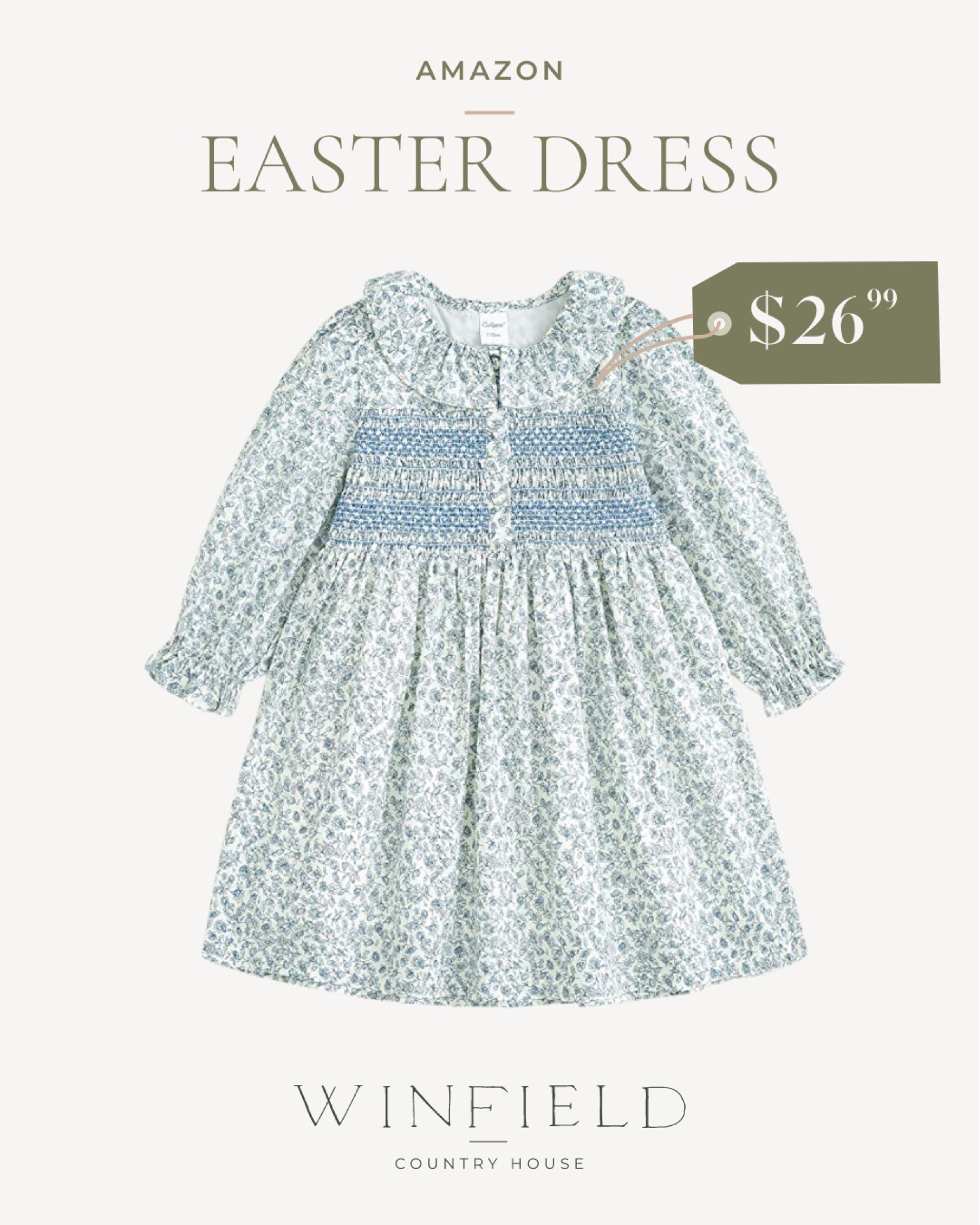 Pretty Easter dress you’d never know is from Amazon! Made of cotton and featuring delicate smocking, this spring dress for baby or girls is adorable. 

#easter #easterdress #springdress #easteroutfit #amazonkids

#LTKSeasonal #LTKkids #LTKbaby