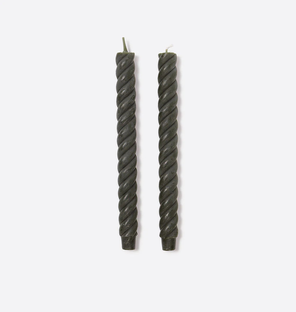 Rope Taper Candle S/2 | Amber Interiors