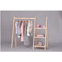 Wardrobe Small, Dress Up Storage, Montessori Toddler, Kids Clothing Rack, Length Variations, Left &  | Etsy (US)