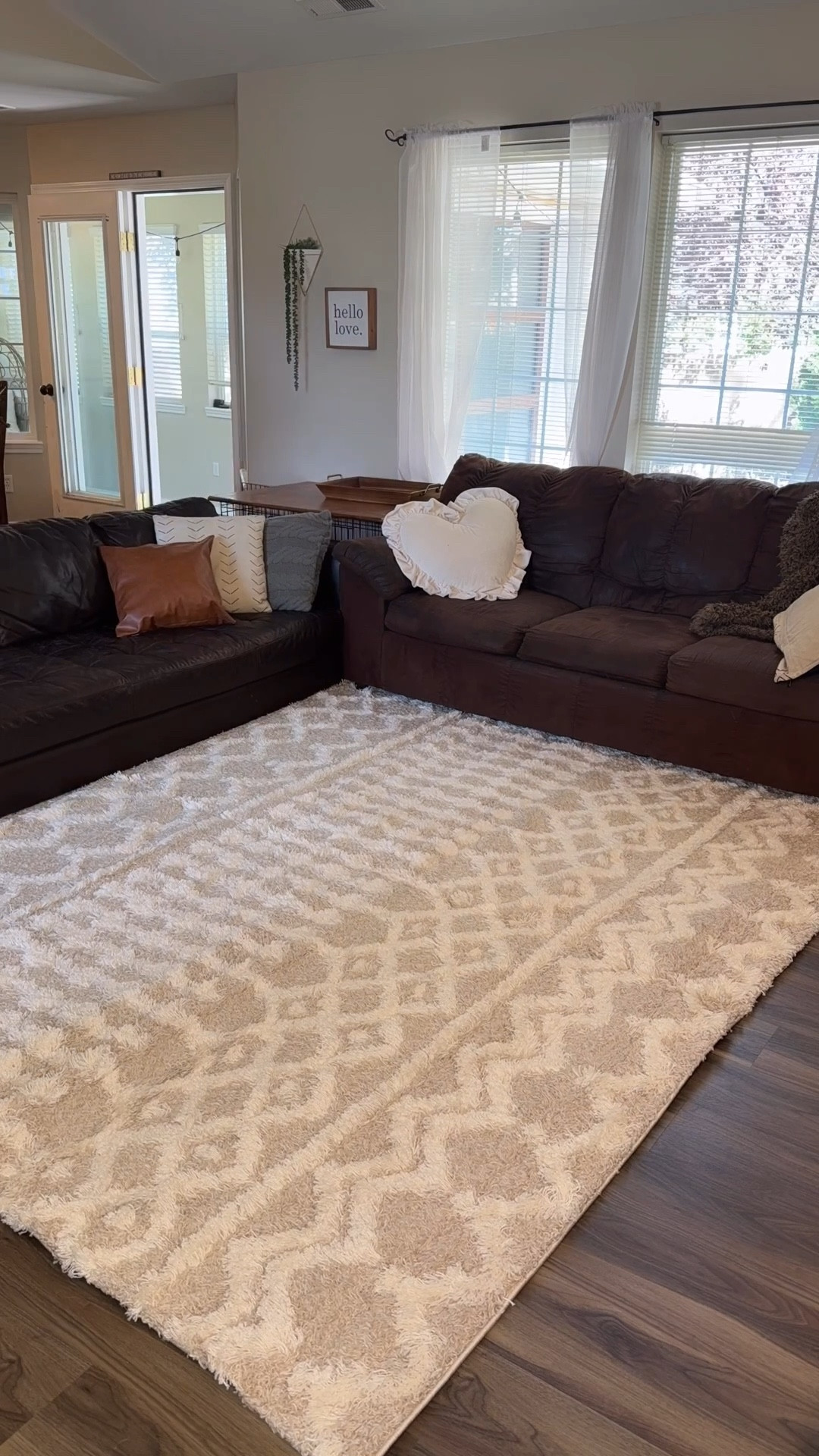 Welcome to another edition of “Our pupper hates hardwood so we got her a carpet!”

Poor Luna has been having such a hard time with the new flooring ever since we switched to hardwood. 

Full of fluff with a fun boho look, I’m so happy to have found a rug that perfectly fits our space and overall home decor design. 

Comment “RUG” below or visit my bio to shop this exact rug and more home decor favorites over on my @shop.ltk page! 

#LTKStyleTip #LTKSaleAlert #LTKHome