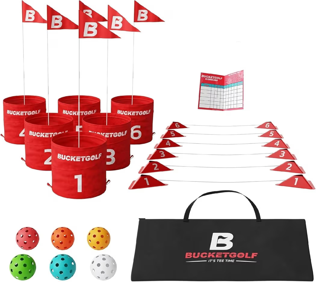 bucketgolf Game The Original Ultimate Backyard Lawn Golf Game for Family, Adults and Kids - Porta... | Amazon (US)