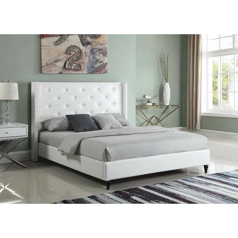 Arviso Tufted Upholstered Low Profile Platform Bed | Wayfair North America