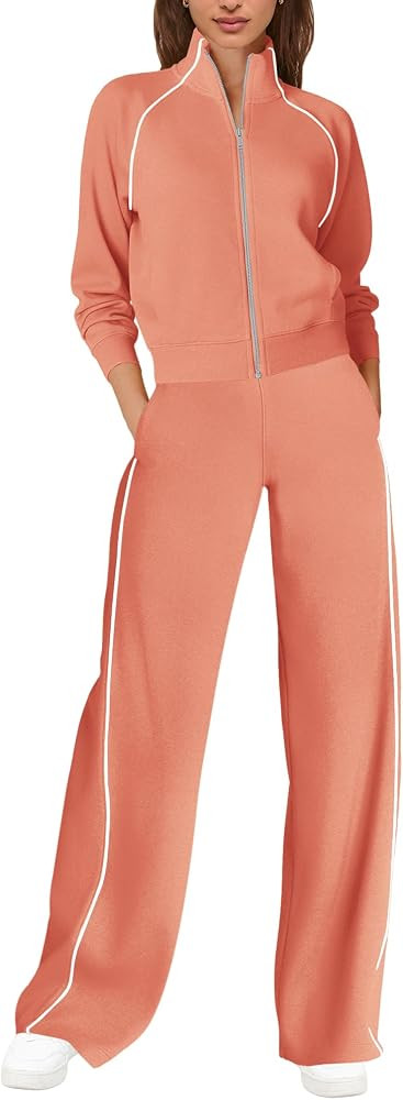 SENSERISE Women's Lounge Sets Sweatsuits 2 Piece Set Matching Workout Airport Travel Outfits | Amazon (US)