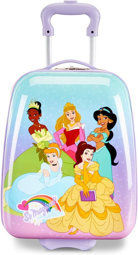 American Tourister Disney Princess Kids Carry-On Luggage, Hardside With Single Spinner Wheels | Amazon (US)