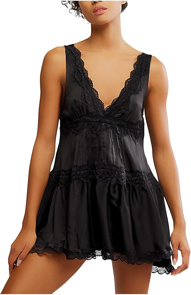 Free People Women's in This Groove MINI Slip | Amazon (US)