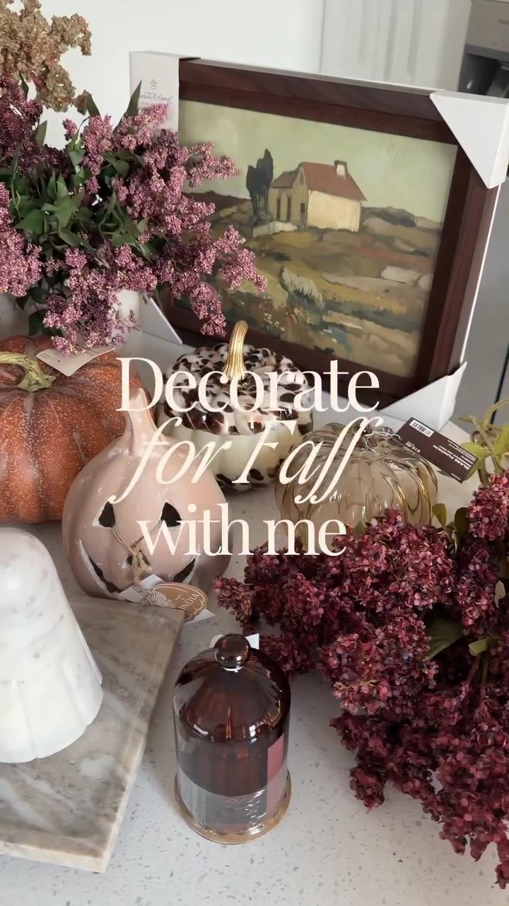 This fall, we’re adding a little more color 🍂🤎 #fall #fallaesthetic #decoratewithme #falldecorations #aesthetic