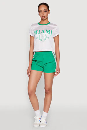 Almost Famous Jersey Mesh Crop Top | Rainbow Shops