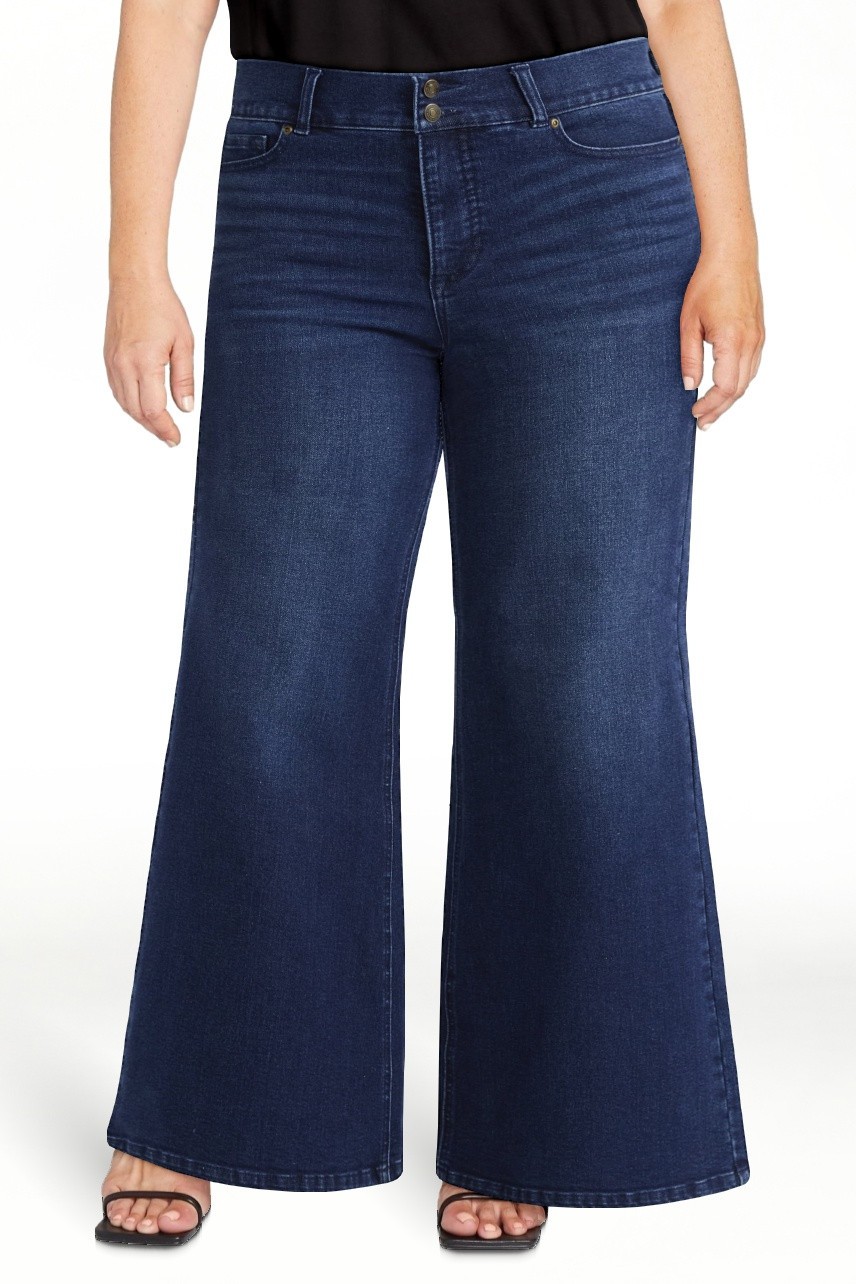 Sofia by Sofia Vergara Women's and Women's Plus Margot Wide Leg High Rise Jeans, 30.5" and 32.5" ... | Walmart (US)