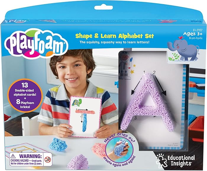 Educational Insights Playfoam Shape & Learn Alphabet Set - Alphabet Learning Toys, Letter Recogni... | Amazon (US)