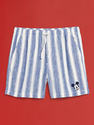 Old Navy x Disney© Mickey Mouse Linen-Blend Jogger Shorts -- 5-inch inseam | Old Navy (US)