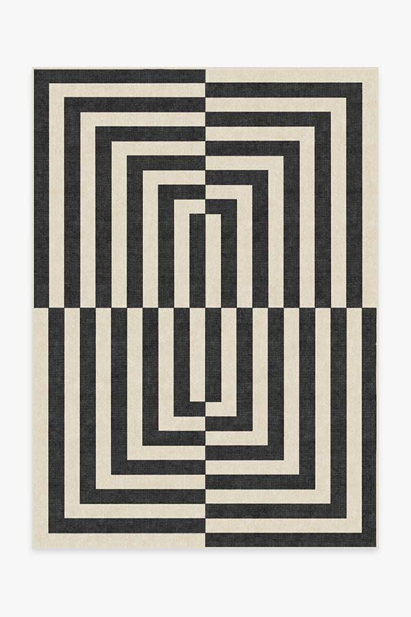 Jonathan Adler Op Art Charcoal Rug | Ruggable