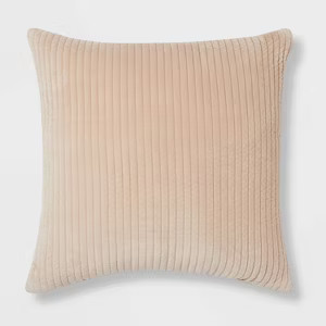 Oversized Quilted Cotton Velvet Throw Pillow - Threshold™ | Target