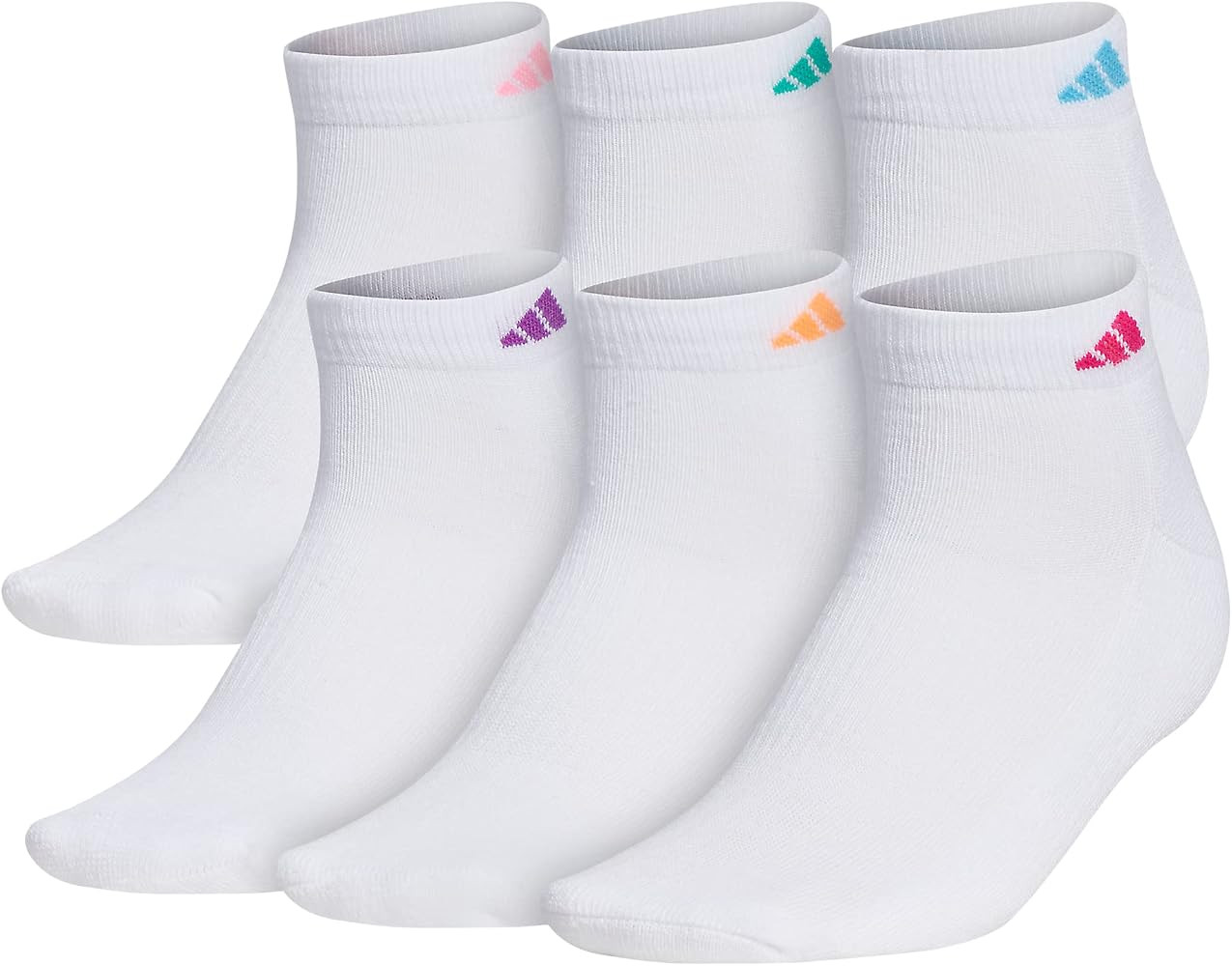adidas womens Women's Athletic Cushioned 6-pack Low Cut | Amazon (US)