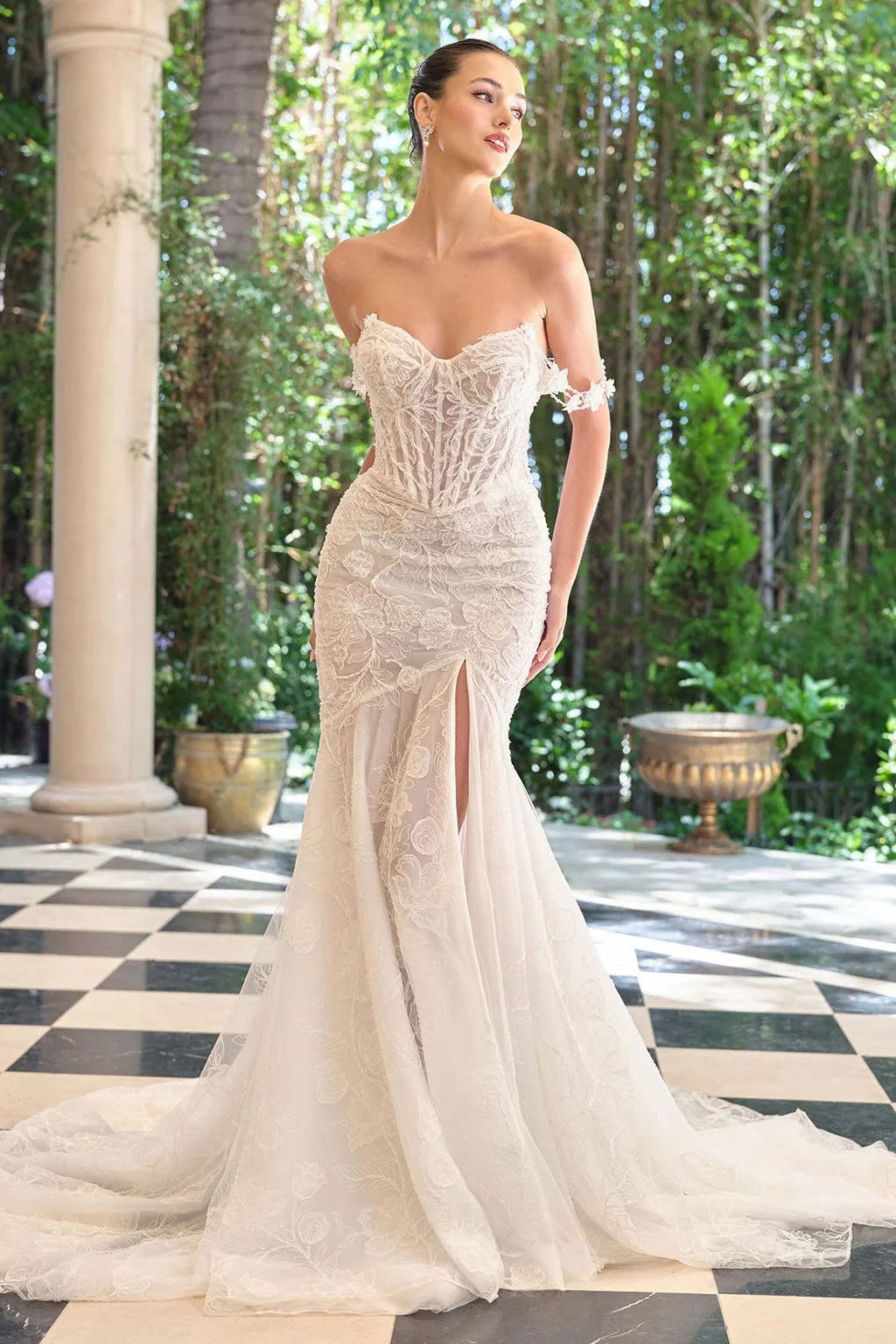 WL099 - Lilith Lace Mermaid Gown - Andrea & Leo | Lady Black Tie
