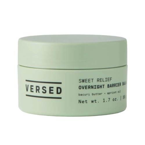 Versed Sweet Relief Night Mask + Face Balm - Intensive Overnight Moisturizing Face Mask for Redness Relief, Dry Skin and Moisture Barrier Repair - Soothing & Vegan Facial Skin Care Mask (1.7 oz) | Amazon (US)