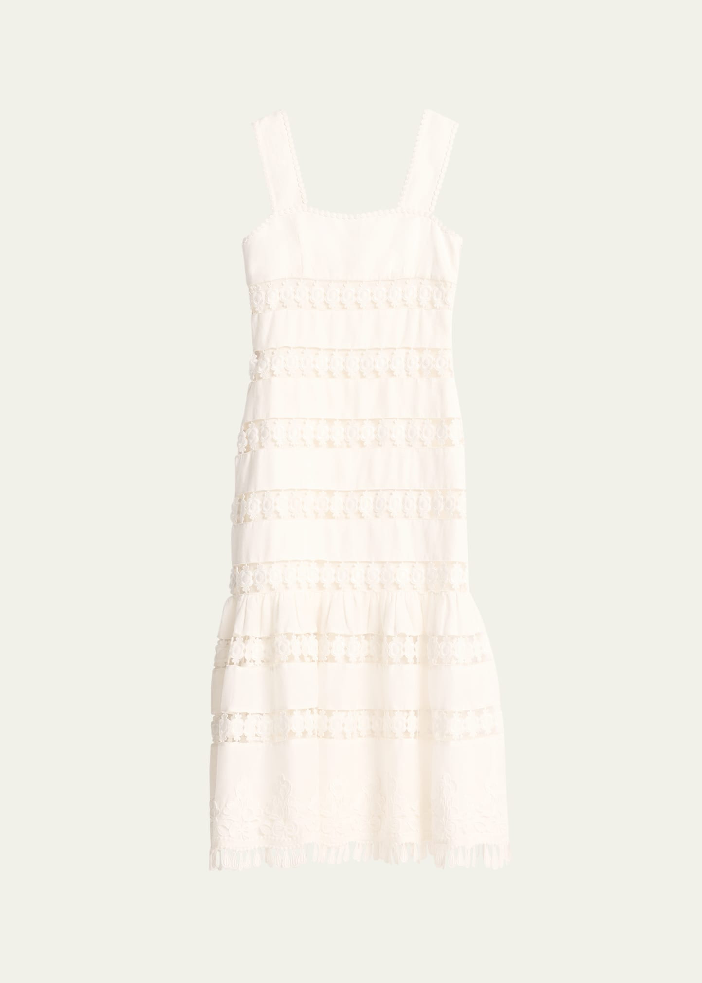 Pop Trimmed Midi Dress | Bergdorf Goodman