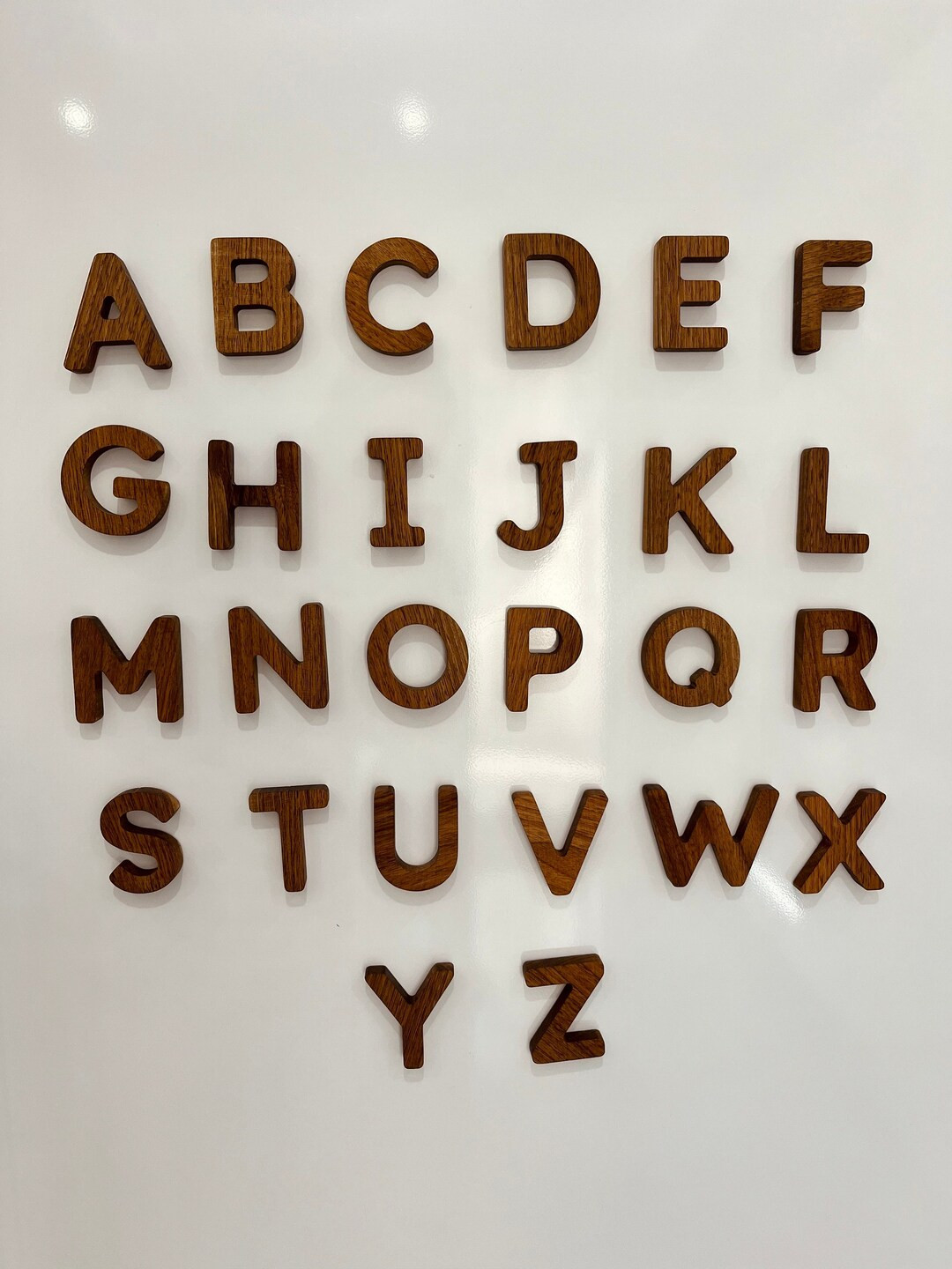 Wooden Alphabet Set Wooden Name Puzzle Wood Alphabet - Etsy | Etsy (US)
