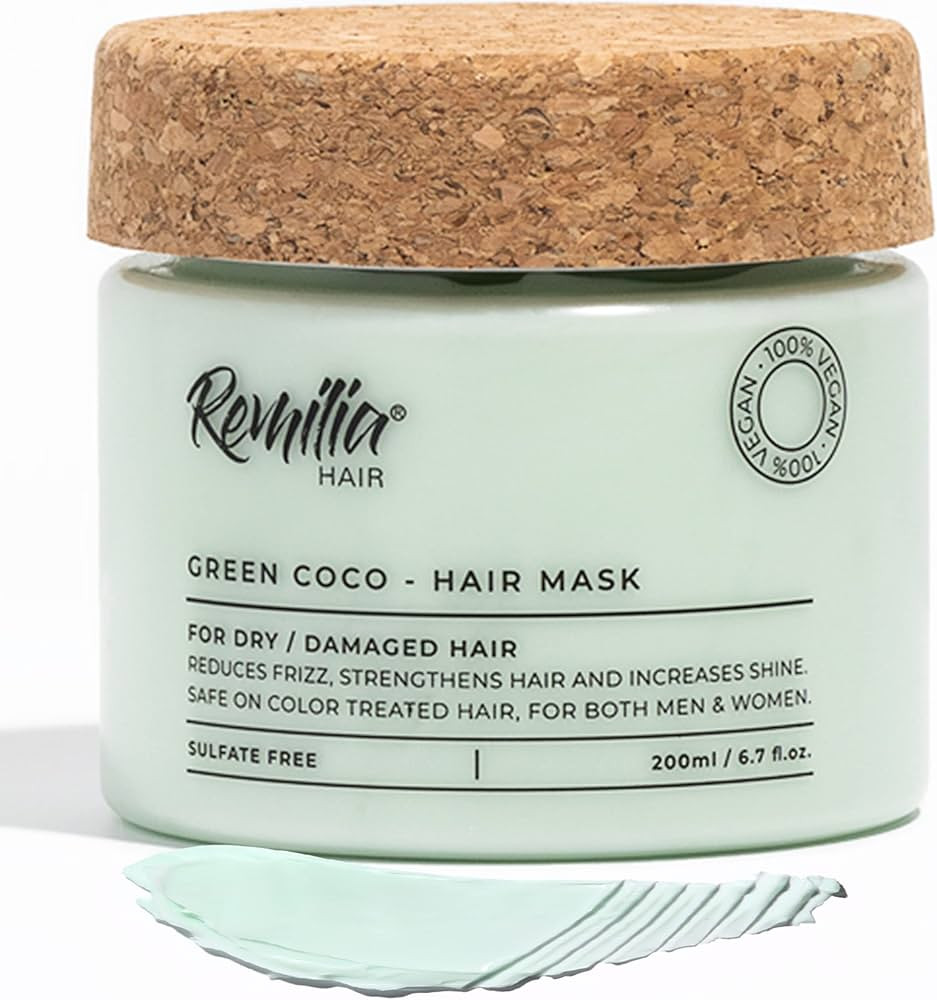 Remilia Hair Mask for Dry Damaged Hair and Growth - Deep Conditioning Hair Mask with Coconut Oil,... | Amazon (US)