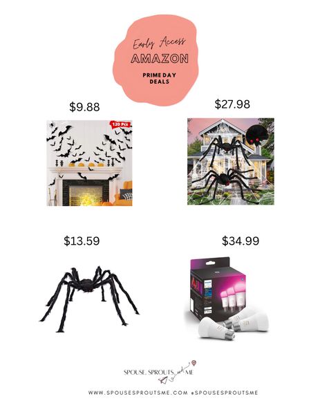 Amazon Prime early access sale, Halloween decorations, Halloween decor, color changing smart light, bats, spiders

#LTKHalloween #LTKSeasonal #LTKsalealert