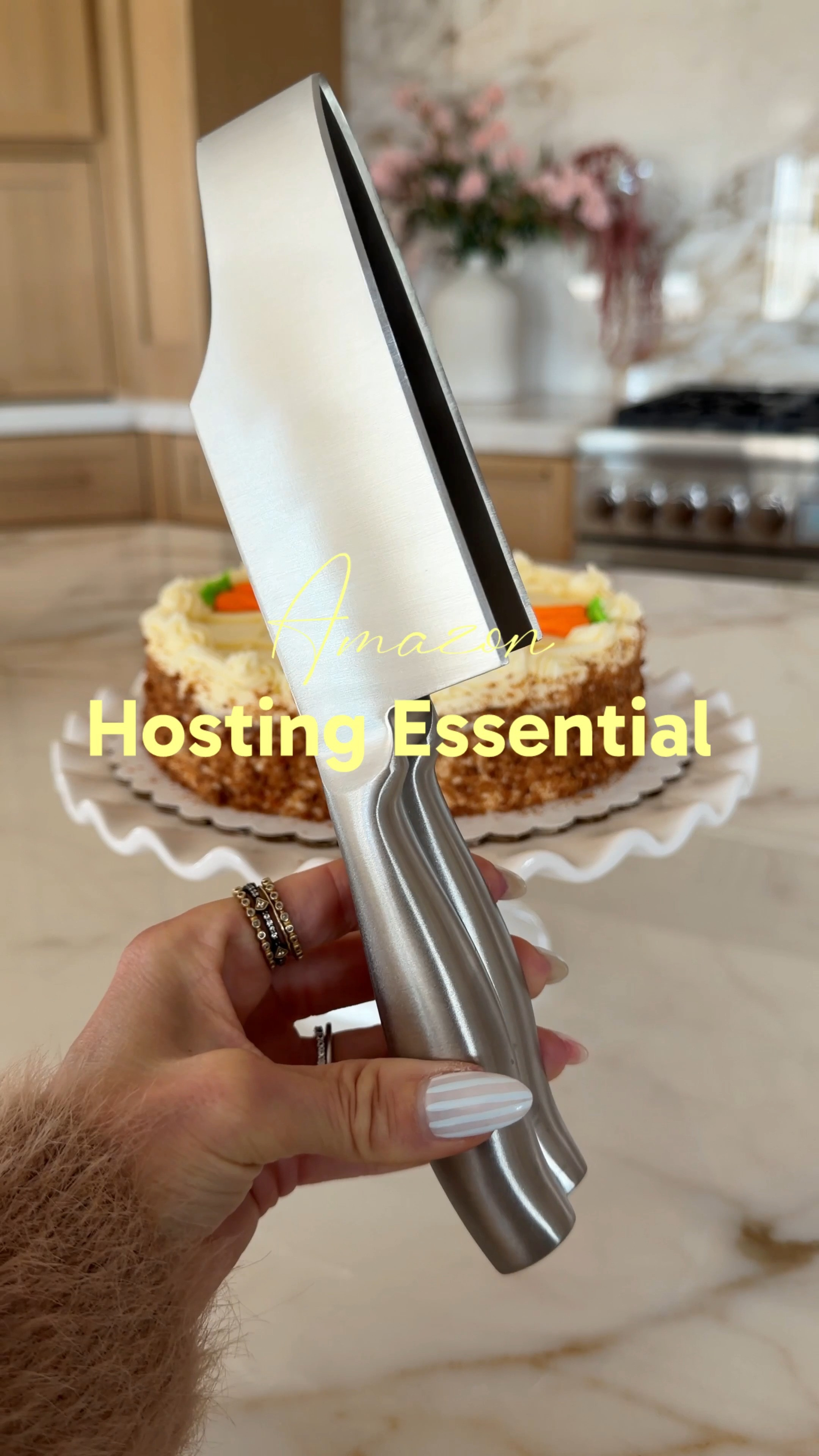 This cake server cuts clean, even slices and lifts them straight onto the plate, so you don’t need a separate knife and cake server. It makes serving dessert so much easier and gives you perfect slices every time. 

 #LTKfoodie #LTKHome