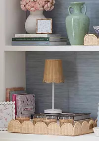 Crown & Ivy™ Society Social x Crown & Ivy™ Wavy Wicker Table Lamp | Belk