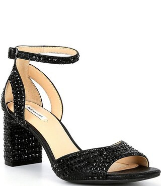 Alex Marie Ellise Rhinestone Embellished Ankle Strap Dress Sandals | Dillard's | Dillard's