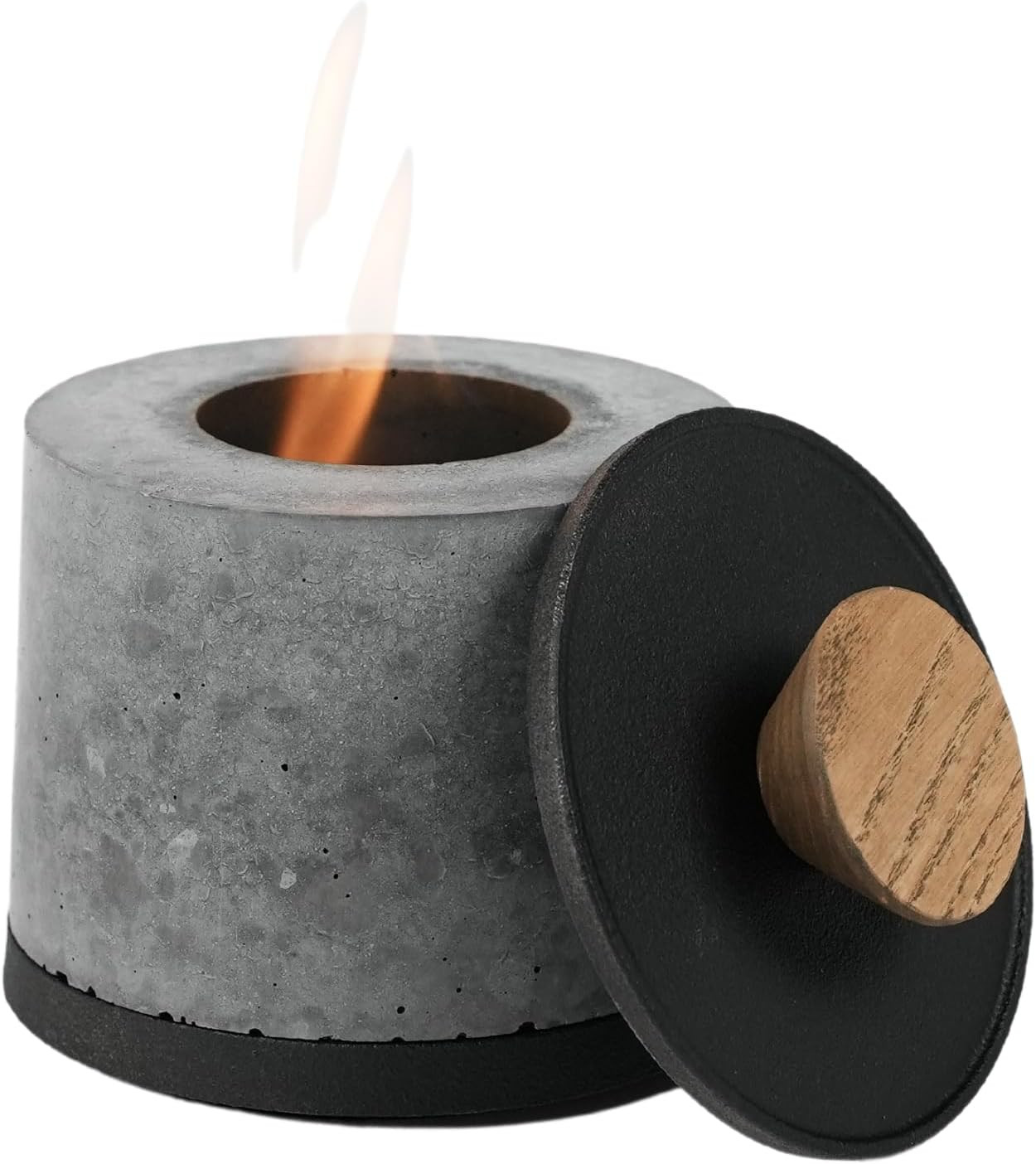 FLIKR Fire Mini Personal Concrete Fireplace – Tabletop Smokeless Fire Pit with Fire Pit Snuffer... | Amazon (US)