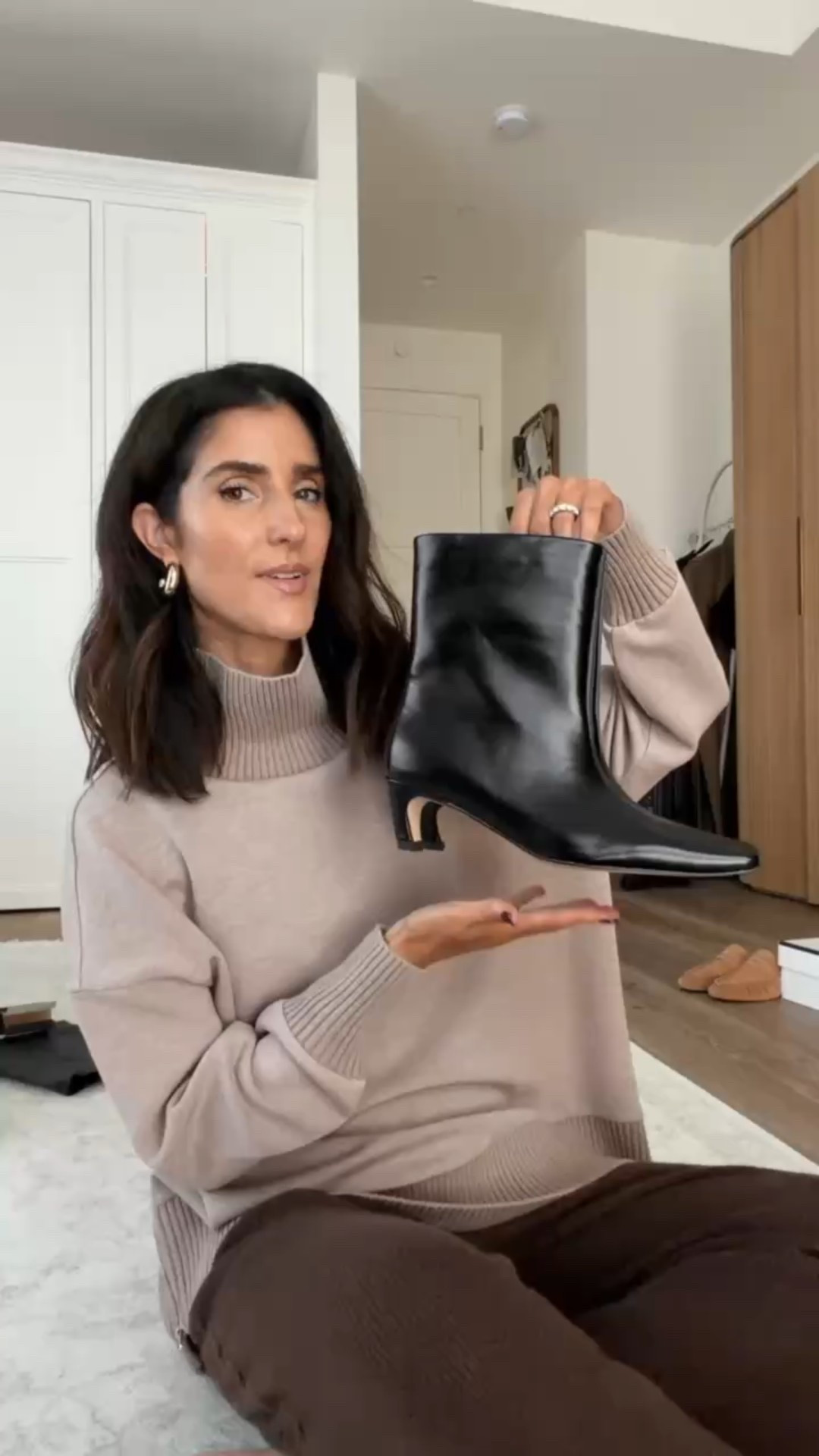 These boots look and feel designer without the price tag! Comfortable straight out of the box. First pair runs big I recommend sizing down, second pair runs small I sized up 1/2 a size. 
I’m just shy of 5-7” wearing the size small sweater  #stylinbyaylin #aylin #boots #amazon #giftidea 

#LTKGiftGuide #LTKootd #LTKHoliday