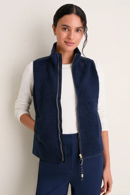 Navy Teddy Lisa Vest | Tuckernuck (US)