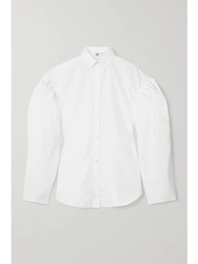 Totême - Zonza Cotton-poplin Shirt - White | NET-A-PORTER (US)