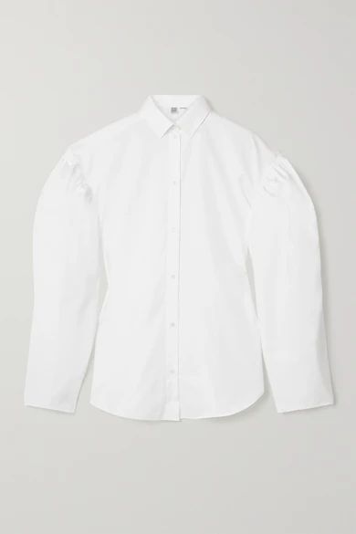 Totême - Zonza Cotton-poplin Shirt - White | NET-A-PORTER (US)