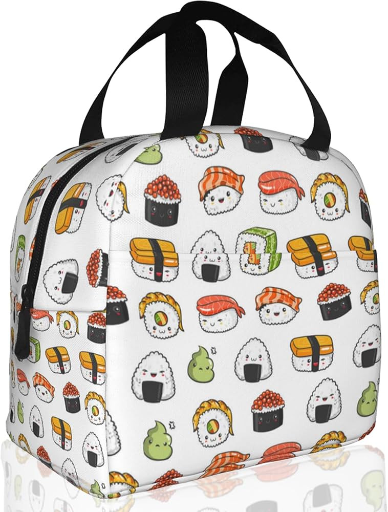 Insulated Lunch Bag,Japaness Sushi Lunch Box for School Student Kids Boys Girls,Leakproof Small L... | Amazon (US)