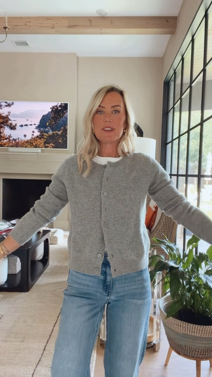 I adore this little cardigan! So cute with jeans or skirts. 
Tee: small
Cardigan: xs
Jeans: 25

#LTKootd #LTKOver40 #LTKSeasonal